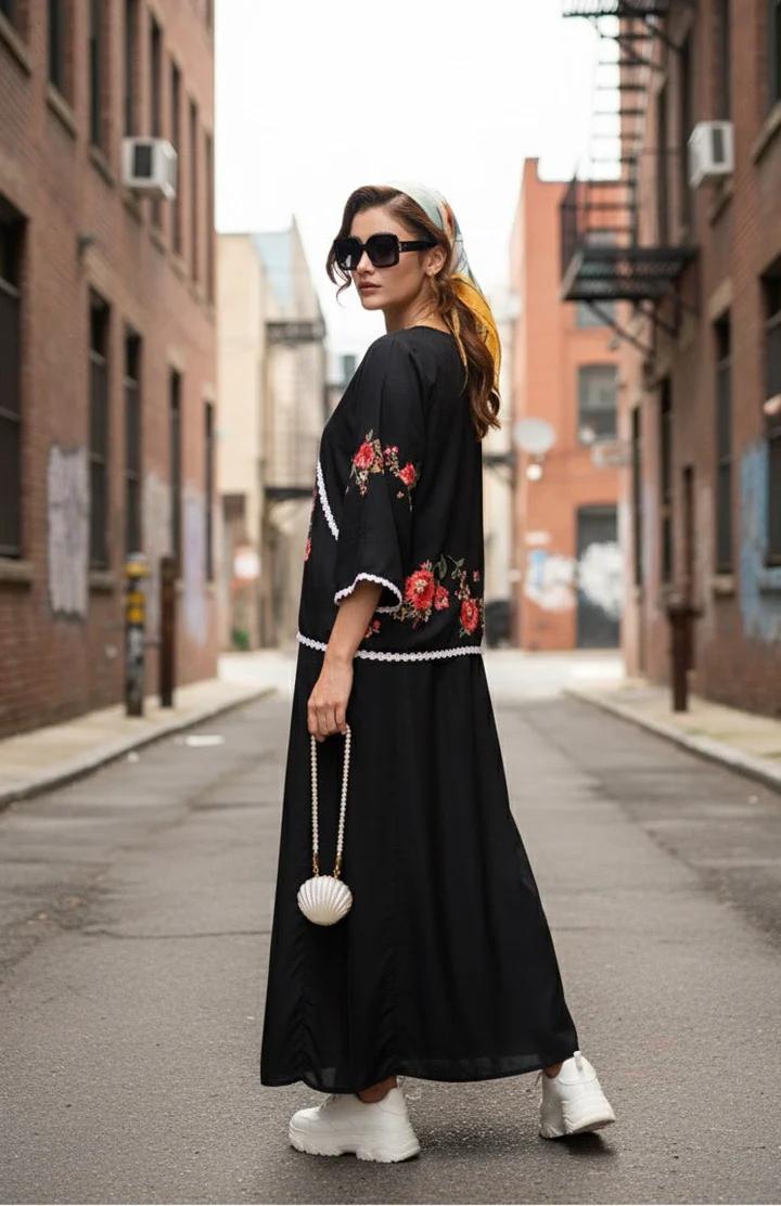 Bloom Noir Skirt & Top (2 piece)