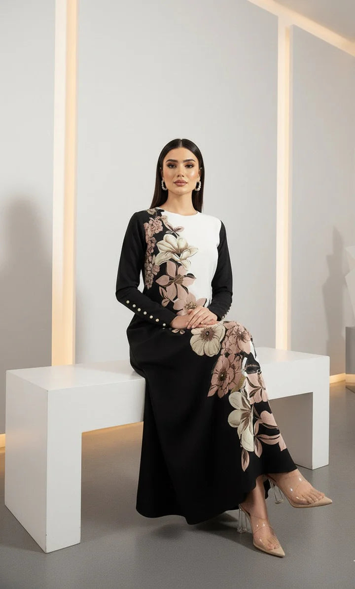 Noir & Ivory Dress