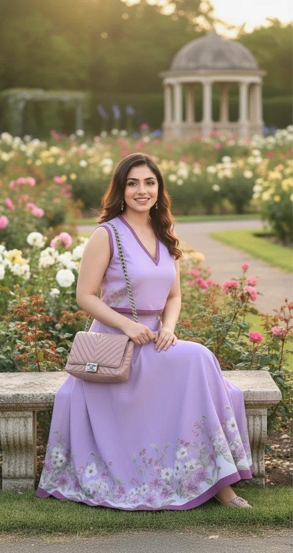 Lavender Grace Skirt & Top (2 piece)