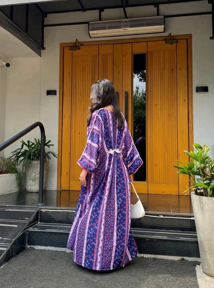 Nayla Indigo Kaftaan