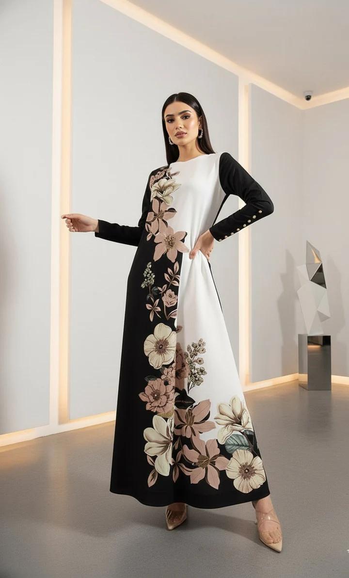 Noir & Ivory Dress