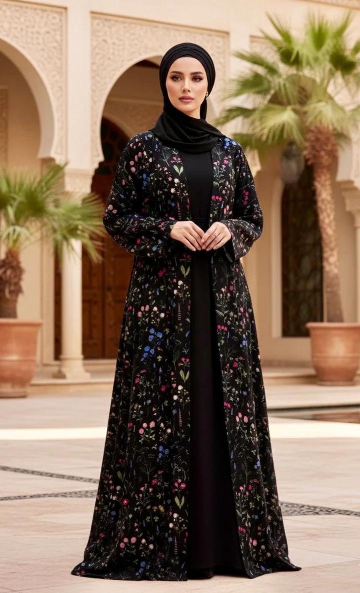 Nooré Meadow Gown with Scarf