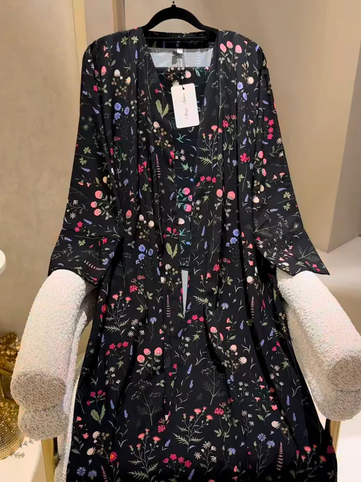 Nooré Meadow Gown with Scarf