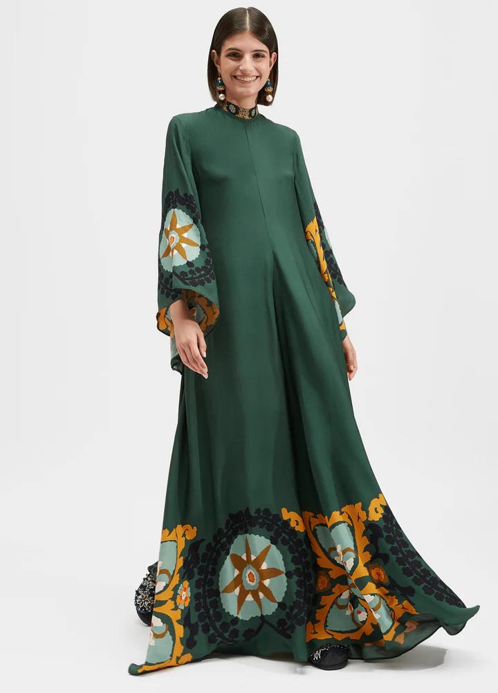 Vireya Green Dress
